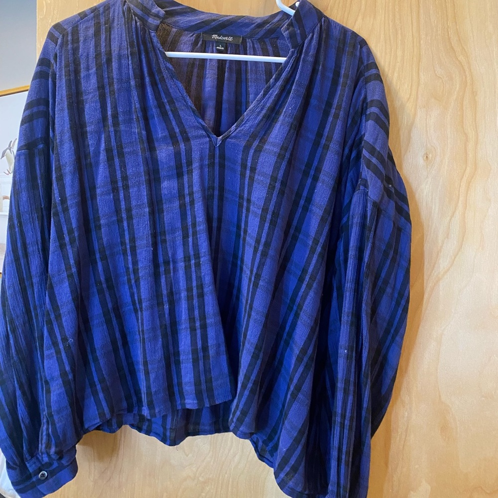 Madewell plaid top